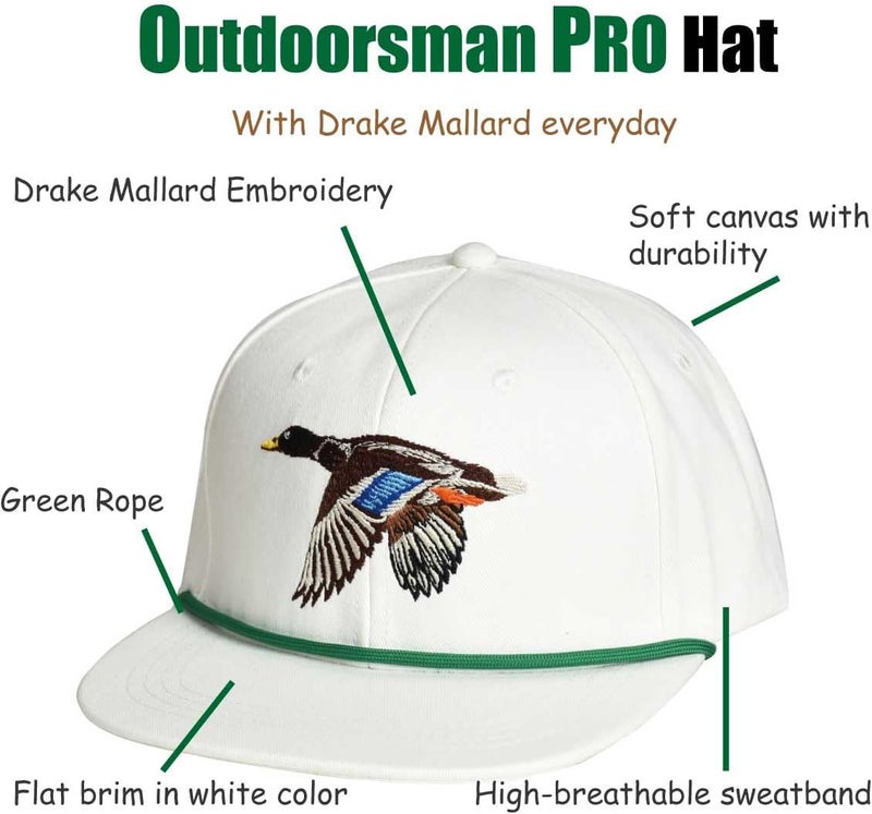 EDTREK Performance Outdoorsman Snapback Truck Hat with Flat Brim - Unique Animal Embroidery - Image 4